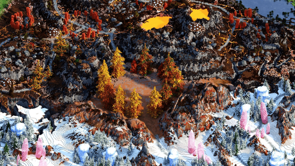 Medieval / Nature Minecraft Faction Spawn (280x280) - Minecraft-Premade